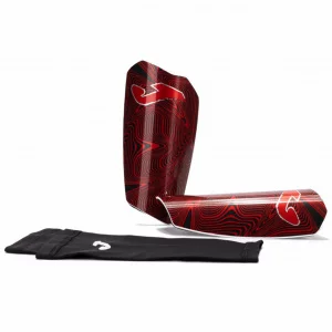 Футбольные щитки Joma Spartan red black